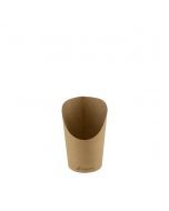 FSC® kraft/PLA coated scoop cup 60mm Ø x 118mm