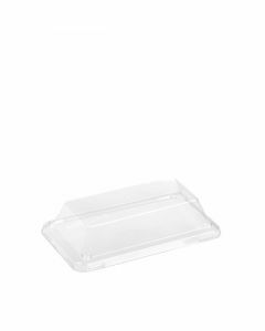 PLA deksel voor food tray 14,3x8,1x1,8cm