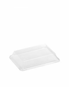 PLA deksel voor food tray 18,5x12,8x1,8cm