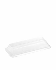 PLA deksel voor food tray 21,5x8,8x1,8cm