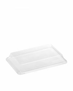 PLA deksel voor food tray 21,6x13,6x1,8cm