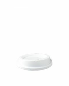 Re-usable deksel voor koffiebeker 90mm Ø wit