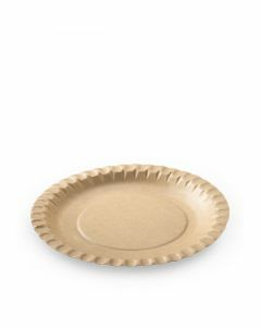FSC® Kraft bord met vetbarrière 23cm Ø bruin