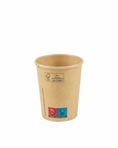 FSC® kraft/PLA koffiebeker 7,5oz/225ml/70,3mm Ø