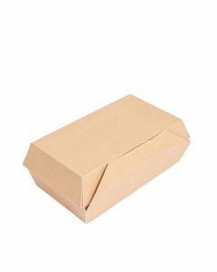 FSC® golfkarton lunch box 195x125x70mm
