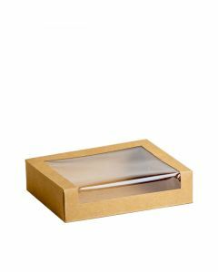 FSC® Kraft/PLA sushi box M 19,5x14x4,5cm
