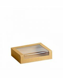FSC® Kraft/PLA sushi box S 18,5x10x4,5cm