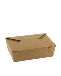 Kraft/PLA take away box 1800ml/195x140x65mm