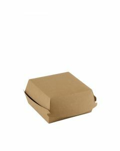 Kraft papier hamburger box 120x120x70 mm