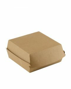 Kraft papier hamburger box 160x160x90 mm