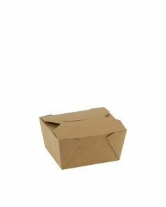 FSC® kraft/PLA take away box 750ml/110x90x63mm