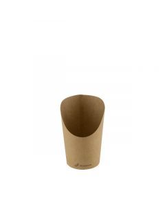 FSC® kraft/PLA coated scoop cup 60mm Ø x 118mm