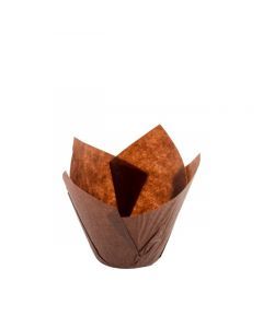 Bakpapier bruin muffin 150ml/15x15cm/5cm Ø