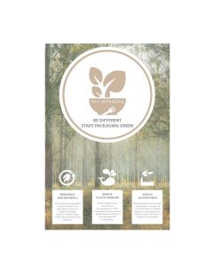 Leaflet Cellulose/hout eco packaging